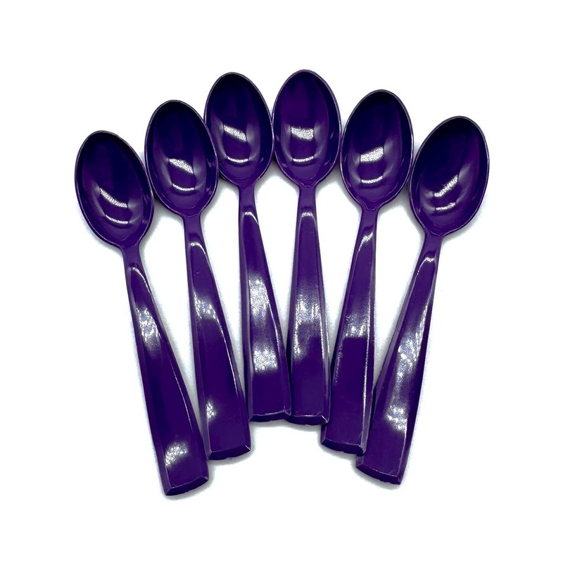 Spoons 10 cm Pack of 6 Purple Children's Spoons Espresso