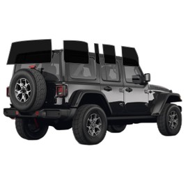 AUTOTEK Precut Windows Tint Film All Sides Cars Sun Blocking Protection Privacy Anti Shatter Glass 2 Ply Film Any Tint Shade kit for Jeep Wrangler JL 4 Door 2018-2024