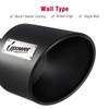 Upower Exhaust Tips 4" Inlet 10" Outlet 15" Black Long