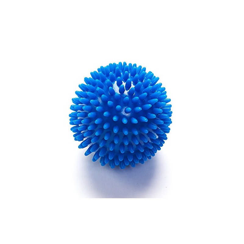 Black Mountain Products Deep Tissue Massage Ball with Spikes, Blue