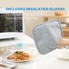Tall Glass Microwave Splatter Cover for Food with Vent Hole