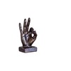 IDYL Modern sculpture figurine resin finger o.k. bronze-coloured. Dimensions: 9
