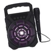 Portable Karaoke Machine Multifunction Cool Lighting Plug in Card Deep