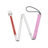Folding White Cane, Aluminum Mobility Cane for Vision Impaired and
