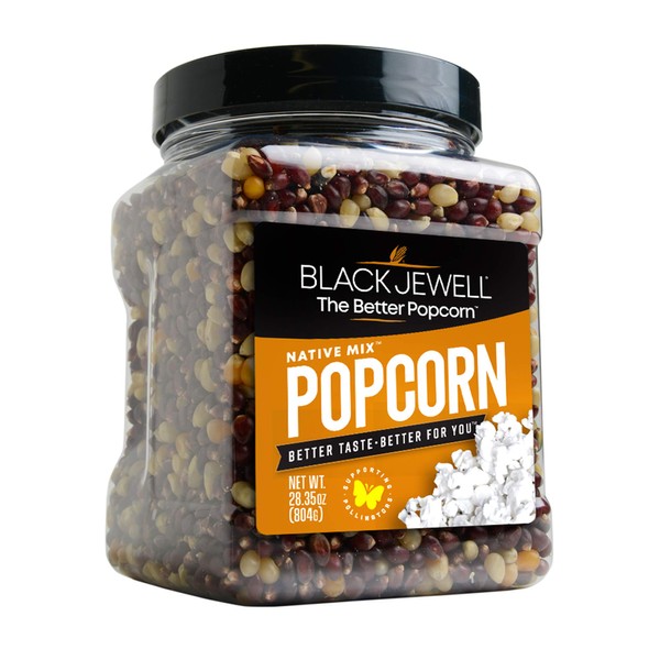 Black Jewell Gourmet Popcorn Kernels, Native Mix, 28.35 Ounces (Pack of 6)