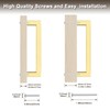 5 Pack Probrico Square Gold Kitchen Cabinet Pulls 5 Inch