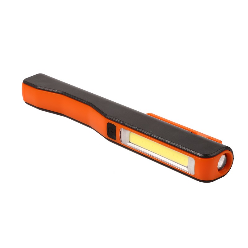 1Pc Portable Led Hand Torch USB Rechargeable Magnet Clip Work