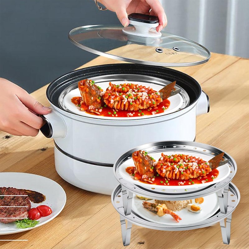 Steamer Rack for Cooking,18/8 Stainless Steel Steaming Rack,8.7 Inch Steam