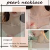 Cybche Cherry Pearl Necklace Choker Pearl Cherry Necklace Red Cherry