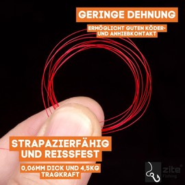 Zite Fishing 8-Way Braided Trout Line | 155 m UL Braid in 0.06 mm with 4.5 kg Load Capacity | Round & Low Stretch | Ideal for Spoon, Softbait & Fine Trout Fishing