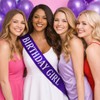 Shimmer Anna Shine Glitter Birthday Sash for Women – Purple