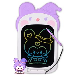 Fullware LCD Writing Tablet for Girl 2 3 4 5 6 Year Old 10 Inch, Drawing Board, Doodle Pad, Paint, Travel Toys, Road Trip, Birthday Gifts for Kids (Witch Bunny)