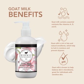 Dionis - Goat Milk Skincare Scented Lotion (8.5 oz) - Moisturize Dry Skin, Great For All Skin Types, Made in the USA - Cruelty-free and Paraben-free (Stargazer Lily)