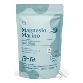 Fit Magnesio Marino Cápsulas Suministro Meses Alta Biodisponibilidad Aditivos Distintivo Simag Extraído Mediterráneo Francés