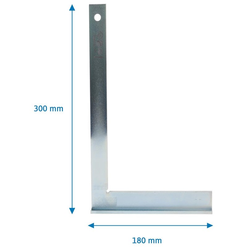 Dönges Steel Square with Stop, Side Length 100 x 70
