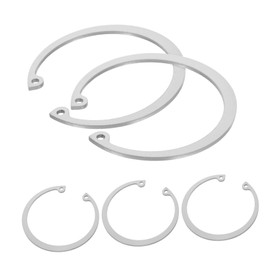 CHILDWEET 5pcs Stainless Steel Retaining Clip Set Durable Snap Rings for Axles and Moving Parts Easy Installation Corrosion Resistant Versatile for Various Applications