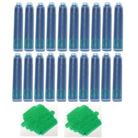 20 - Fountain Pen Refill Ink Cartridges for Jinhao, Baoer & More - Emerald Green