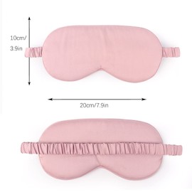 HBHLFZ Sleep Mask 2 Pack - Bamboo Viscose Fiber Sleeping Eye Mask - with Elastic Band/Headband - Comfort Sleeping Shade - for Nighttime Sleeping, Traveling & Napping（Pink）