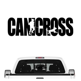 siviwonder Canicross Dog Sport Car Sticker Dog Film Train Dog Sport Colour Black Size 45 cm