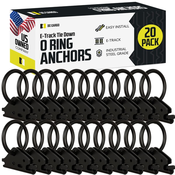 DC Cargo Heavy-Duty Steel E Track O Ring (Pack of