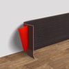 FONUNO Vinyl Wall Base Baseboard Molding Trim 4" Flexible Self