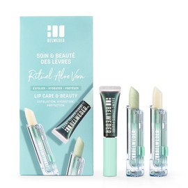 BELWEDER Aloe Vera Ritual Lip Care & Beauty Set - 3.5 g 2 in 1 Exfoliating and Nourishing Exfoliating Stick + 7 ml Magic Moisturising Fluid Balm + 3.5 g Balm Stick and Regenerating Protection