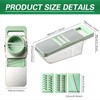 6 in 1 Mandoline Slicer, Hand Guard Vegetable Chopper Cutter