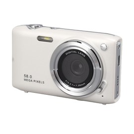 Digital Camera, HD 4K 58MP 16x Digital Zoom Compact Camera with 2.88in Screen, Autofocus Capability, One Click, for Travel Photography Vlog (White)