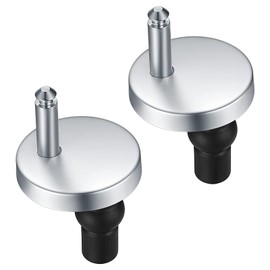 Set of 2 toilet seat attachment, toilet seat attachment from above, toilet seat attachment, toilet hinges, soft-close mechanism, universal screws for toilet seat, toilet lid holder