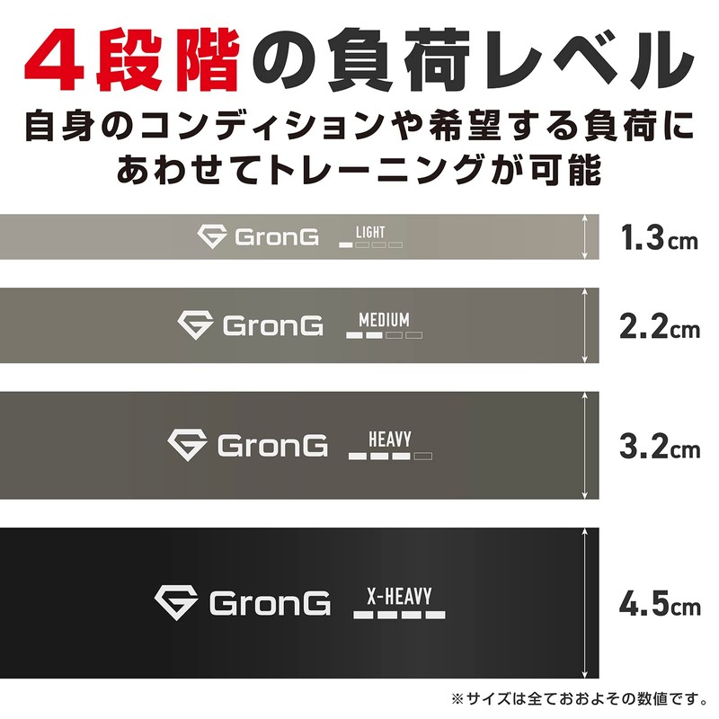 GronG Training Tube, Load Level, X-Heavy Rubber Tube, Band Type,