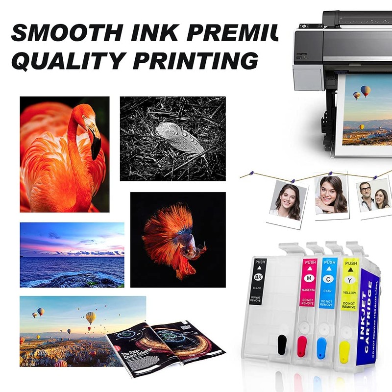 QUTHZZHY Sublimation Ink Cartridges, Empty Refillable Ink Cartridges Compatible with