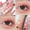 DEEPSUN 12색 블링&amp;매트 아이섀도우 팔레트+쉐딩+하이라이트, 09# 피치 애플, 1개 DEEPSUN