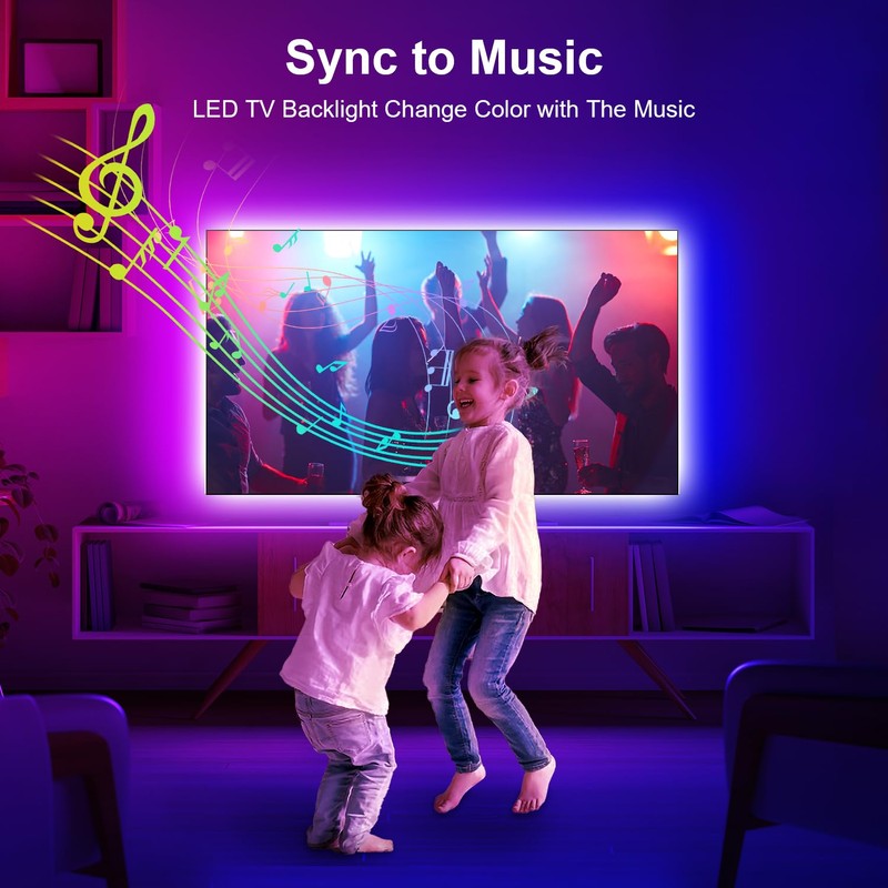 Nexillumi LED Lights for TV, 13.2ft TV LED Backlight for