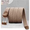 Mesh Belts Bulliant Men's Solid Color Elastic Belt Braided Stretch