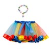 SINGYU Rainbow Tutu Skirt for Little Girls Dress Up with