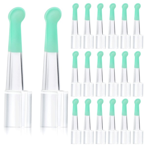 20 Pieces Ear Spoon Tips Ear Cleaner Replacement Set for 3.5 mm Otoscope Plastic Ear Cleaner Tips Reusable Ear Cleaner Spoon Tip for Teens Adults Family Ear Health Care