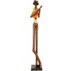Standing Jazz Band Guitar Cream Shirt Figurine Ornament 60cm Musician