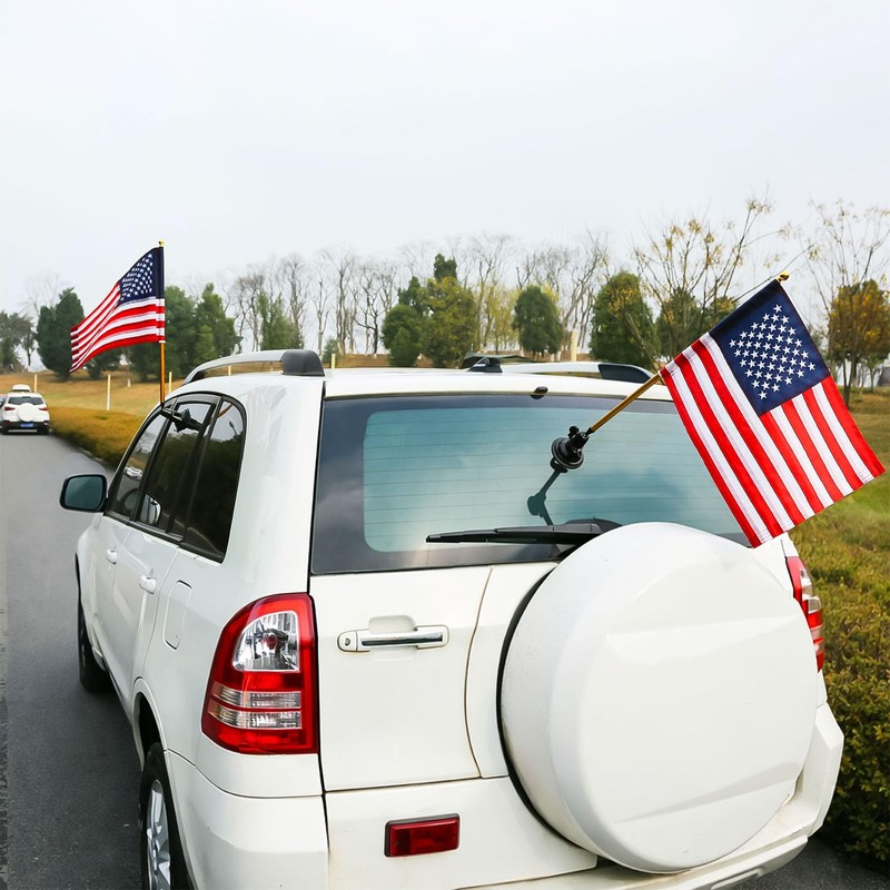 Suction cup flag holder set,office desk flag, car window flag