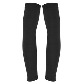 Cycling Windproof Arm Warmers Fleece Sports Arm Sleeves Outdoor Men Women's Cold Weather Arm Warmers(Black L)