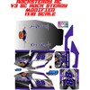 Traxxas ROCKSTEADY MIDWEST MODIFIED SLASH ARMOUR PURPLE  THEME WRAP KIT