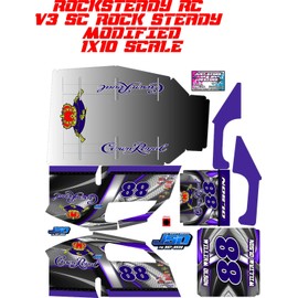 Traxxas ROCKSTEADY MIDWEST MODIFIED SLASH ARMOUR PURPLE  THEME WRAP KIT