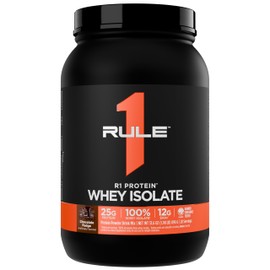 Rule 1 R1 Protein Whey Isolate - with 25g Protein & 6g BCAA Exclusively from Isolated & Hydrolyzed Sources for Workout Recovery (2 Pounds*, Chocolate Fudge)