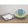 Home Basics Infinity Collection Flat Napkin Holder, Silver Chrome 7.25"