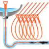 Forlivese 25 Inch Drain Snake,Drain Clog Remover,Sink Snake for Sewer