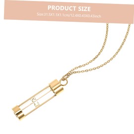 Levemolo Jewelry Necklace Cinerary Pendant Necklace Urn Shape Sand Clock Design for Pet Remembrance