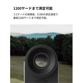 HOTO Golf Laser Distance Meter Pro Measuring Up to 1,200 Yards, 6x Telephoto, High Precision, High Low Difference Correction, Measuring Speed 0.5 Seconds, Continuous Measurement, Easy Operation, IPX4