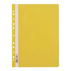 D.RECT Lux PP File Folder A4 with Perforation Strong Polypropylene Film Yellow