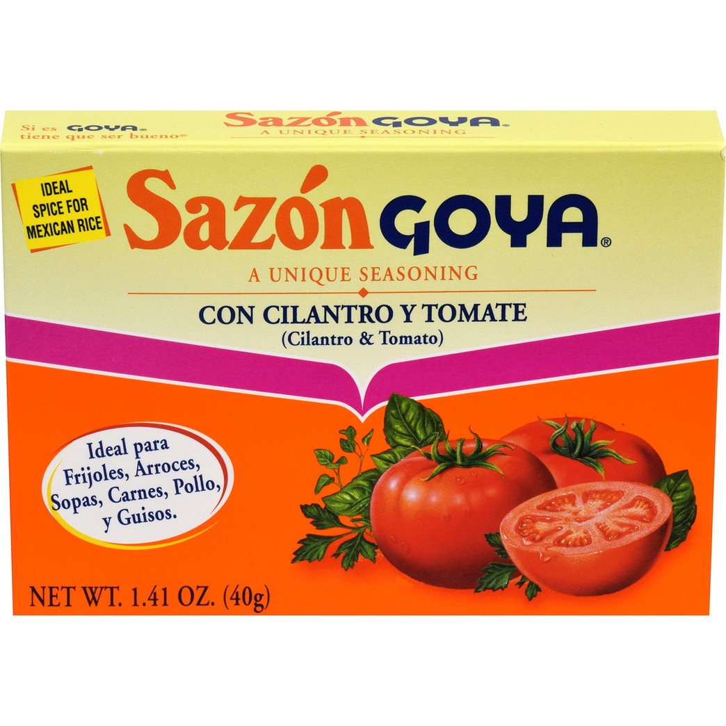 Goya Foods Sazon Seasoning with Cilantro & Tomato, 1.41 Ounce (Pack of 36)