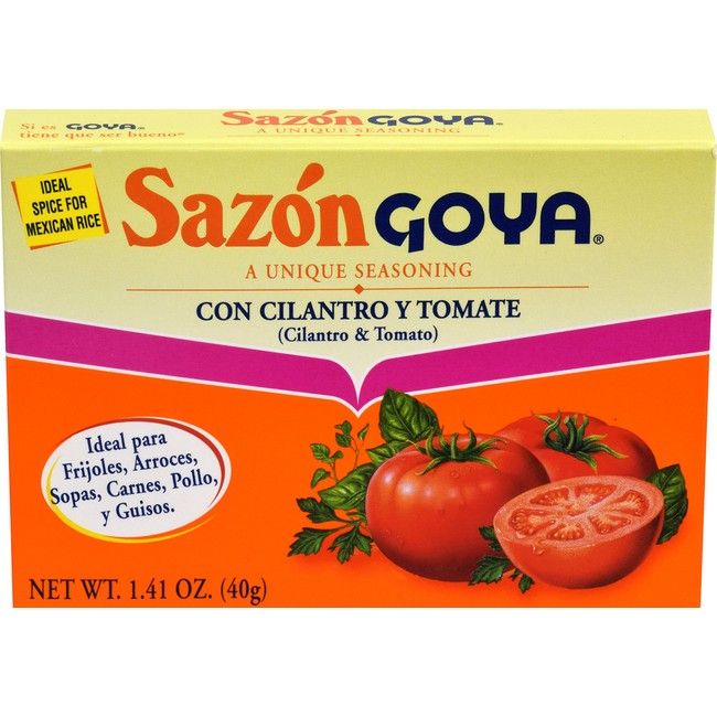 Goya Foods Sazon Seasoning with Cilantro & Tomato, 1.41 Ounce (Pack of 36)