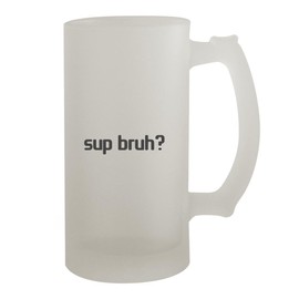 Knick Knack Gifts Sup Bruh - 16oz Frosted Beer Stein